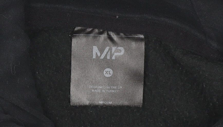 MP Men’s Black XL Pullover Hoodie Fleece Cotton Blend