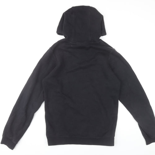 Nike Men’s Black XS Pullover Hoodie Fleece Cotton Logo Sweatshirt