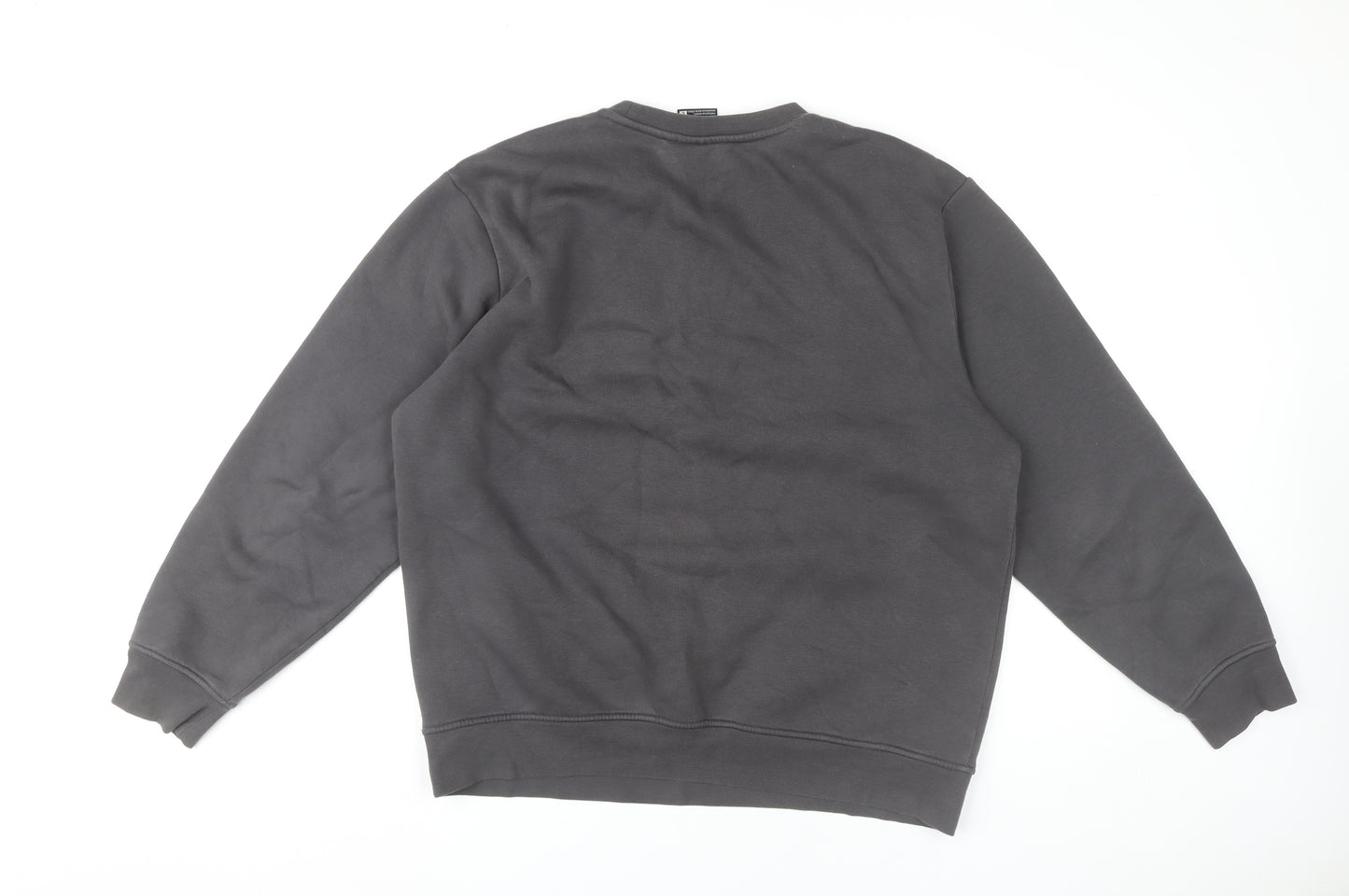 Nicce Men’s Grey Logo Pullover Sweatshirt L Regular Fit