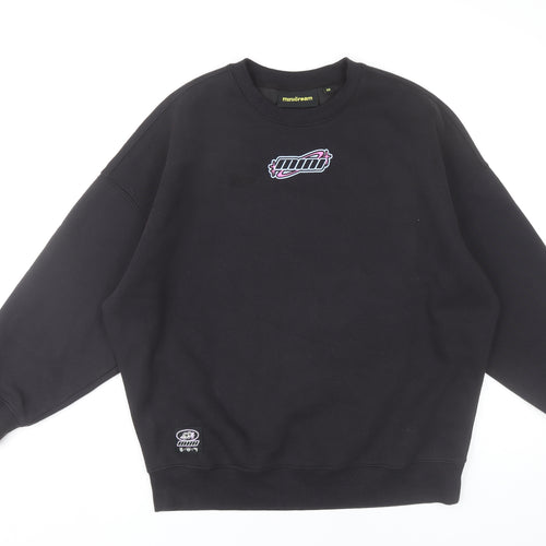 Minicream Women’s Black XS Pullover Sweatshirt Anime Graphic