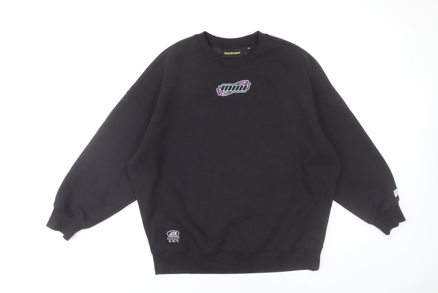 Minicream Women’s Black XS Pullover Sweatshirt Anime Graphic