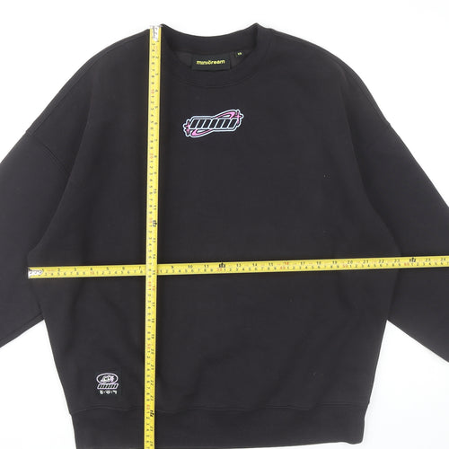 Minicream Women’s Black XS Pullover Sweatshirt Anime Graphic