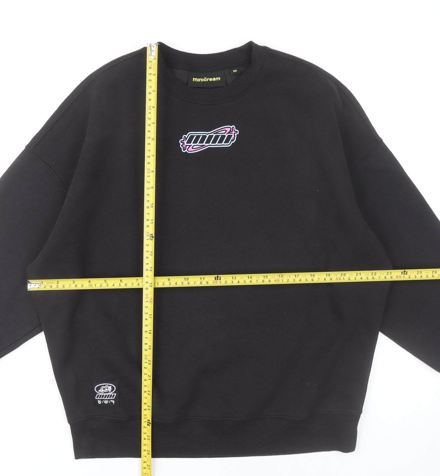 Minicream Women’s Black XS Pullover Sweatshirt Anime Graphic