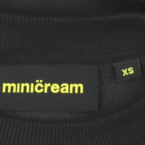 Minicream Women’s Black XS Pullover Sweatshirt Anime Graphic