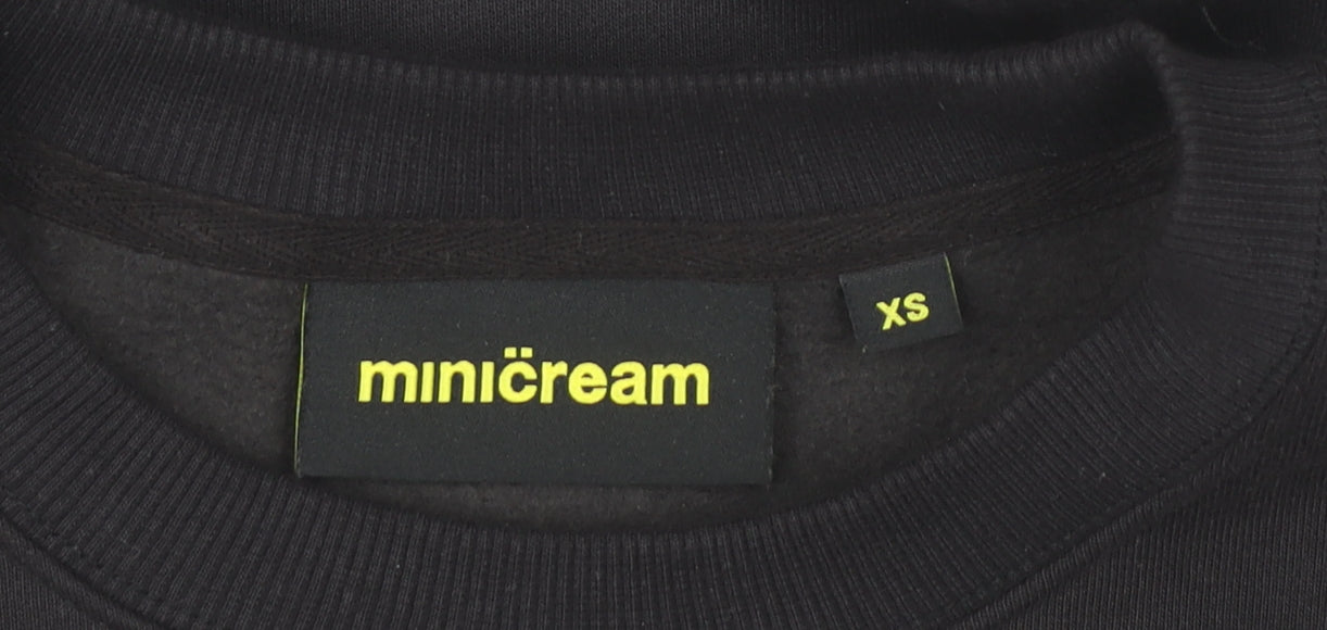 Minicream Women’s Black XS Pullover Sweatshirt Anime Graphic