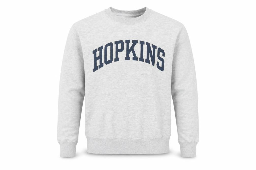 Front view of Jansport men’s grey hopkins sweatshirt s regular fit pullover