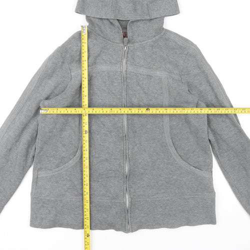 Kirkland Signature Women’s Grey Full Zip Hoodie L Cotton Blend