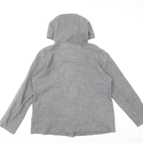 Kirkland Signature Women’s Grey Full Zip Hoodie L Cotton Blend