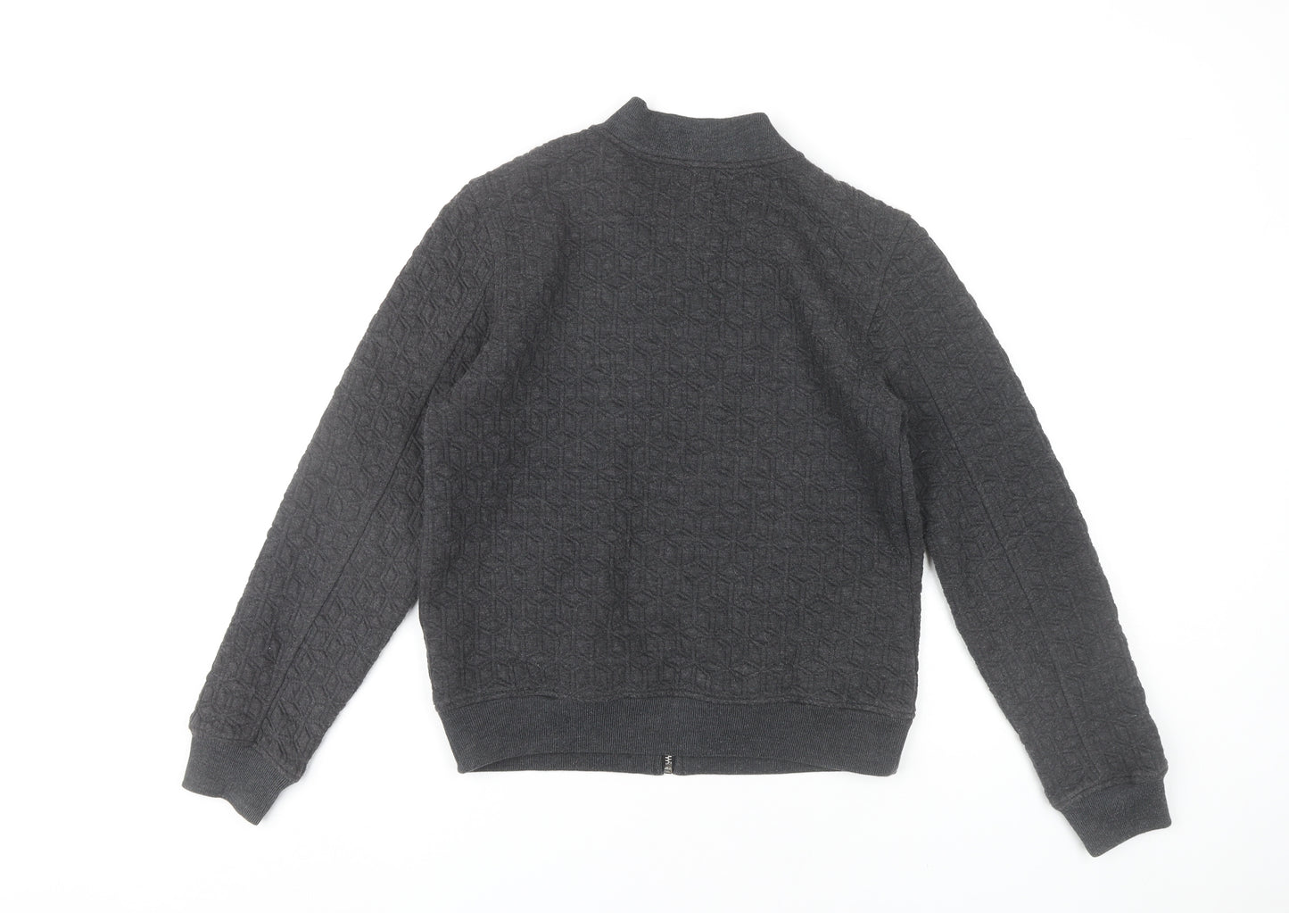 GAP Women’s Grey Bomber Jacket Size S Full Zip Pockets Casual