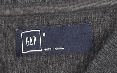 GAP Women’s Grey Bomber Jacket Size S Full Zip Pockets Casual