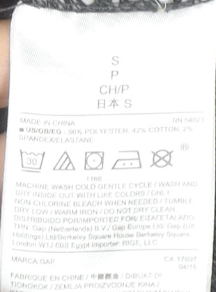 GAP Women’s Grey Bomber Jacket Size S Full Zip Pockets Casual