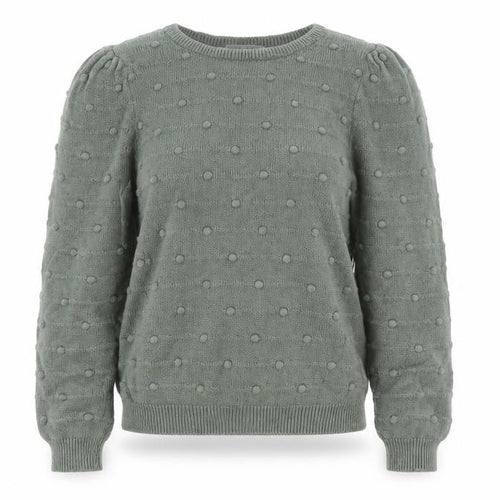 Vanquish Teens Green Cotton Puff Sleeve Jumper Size 4 Crew Neck