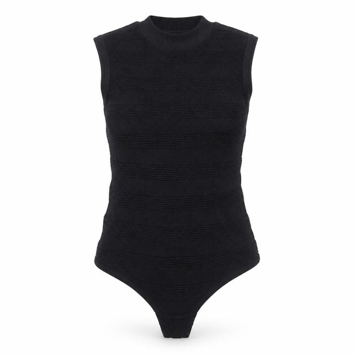 Missguided Women Black Size 6 High Neck Sleeveless Bodysuit