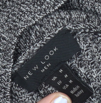 New Look Women’s Grey Roll Neck Ribbed Jumper Size 12