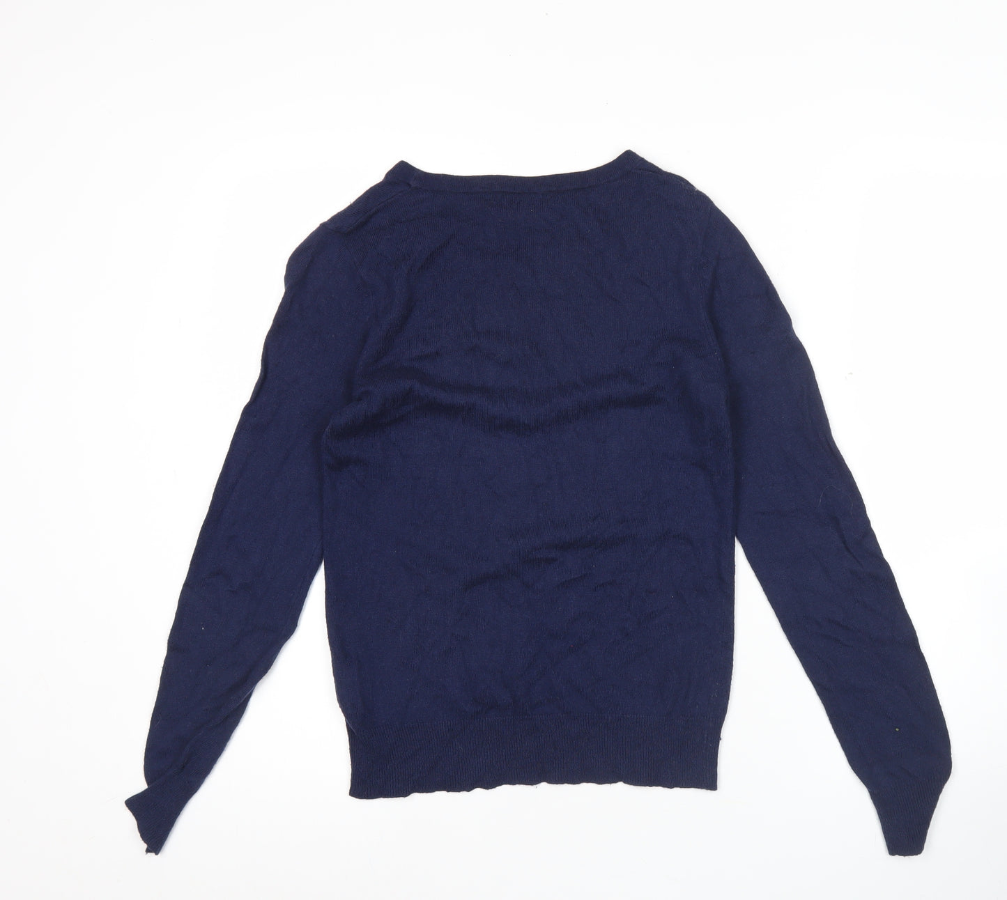 Dickins & Jones Womens Blue Crew Neck Pullover Jumper S