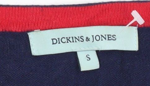 Dickins & Jones Womens Blue Crew Neck Pullover Jumper S