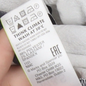 Marks and Spencer Women White Polka Dot Wrap Blouse Size 14