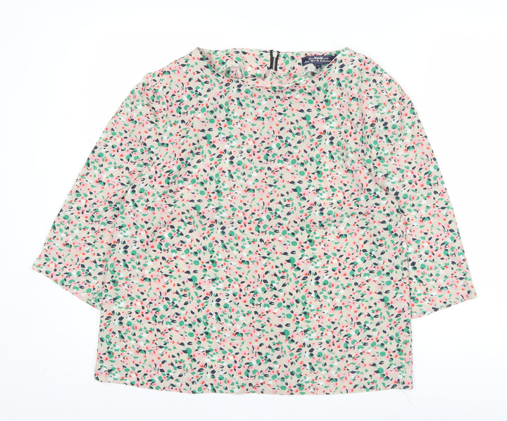 New York Laundry Women’s Multicoloured Floral 3/4 Sleeve Blouse Size 14