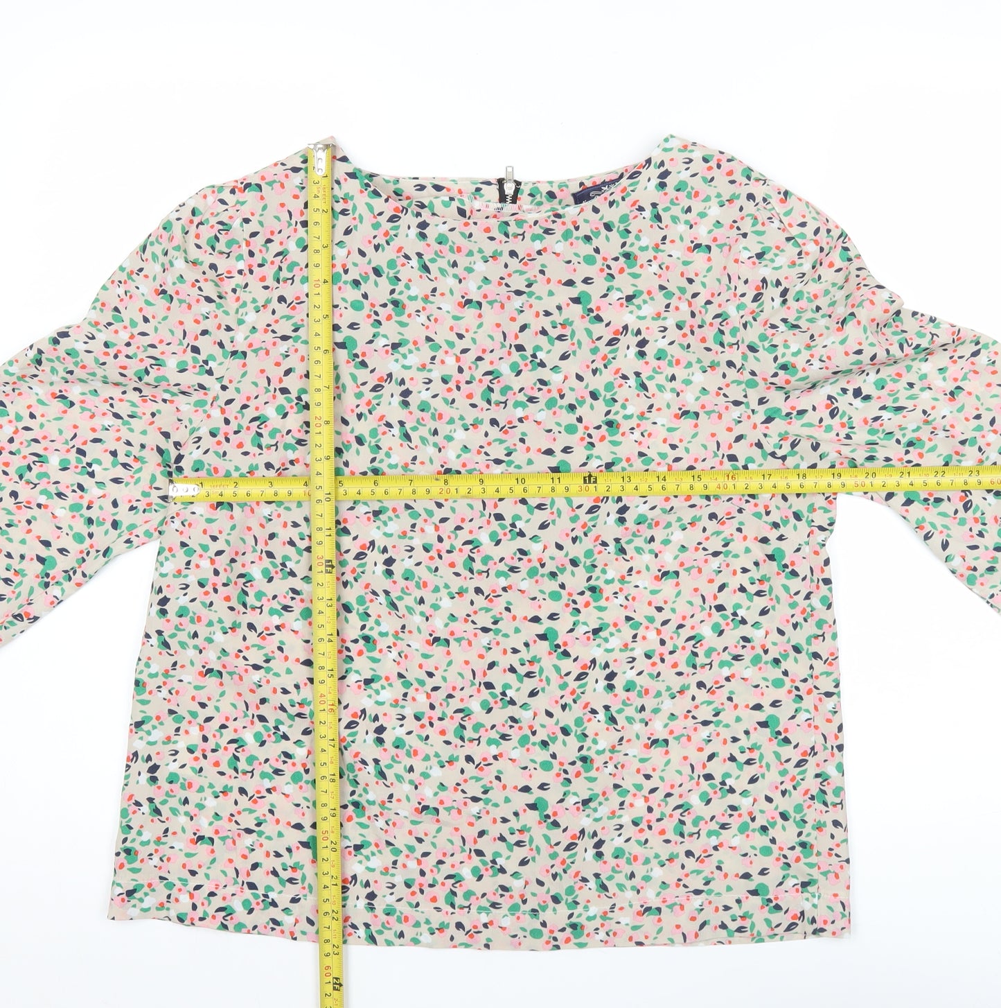 New York Laundry Women’s Multicoloured Floral 3/4 Sleeve Blouse Size 14