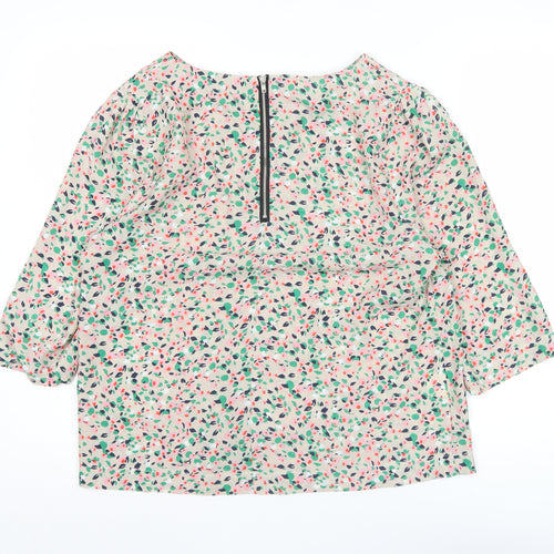 New York Laundry Women’s Multicoloured Floral 3/4 Sleeve Blouse Size 14