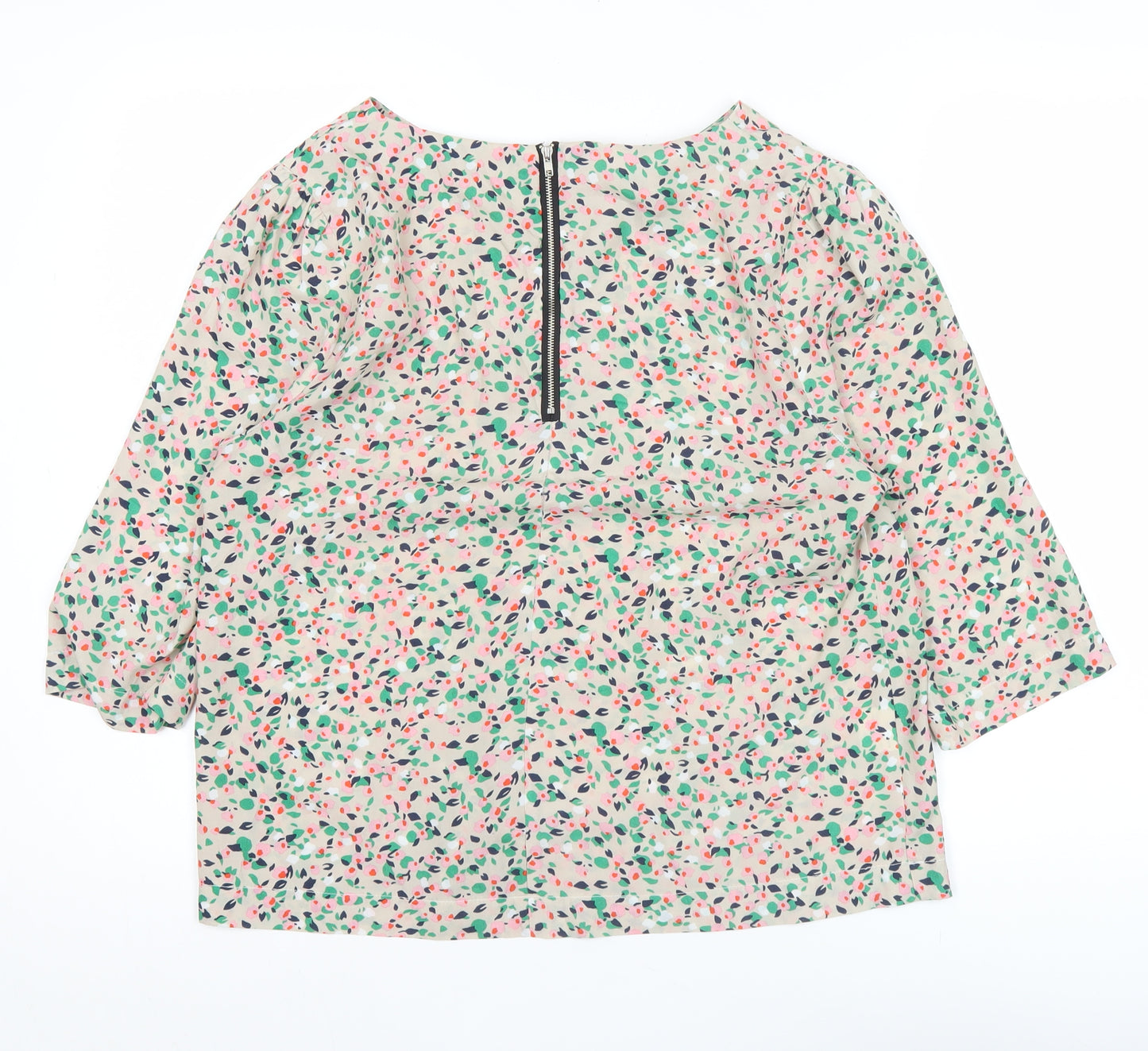 New York Laundry Women’s Multicoloured Floral 3/4 Sleeve Blouse Size 14