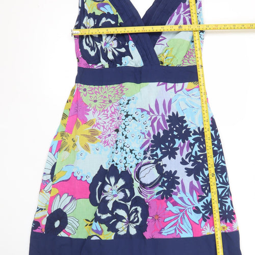 Pepperberry Women’s Multicoloured Floral Cotton A-Line Dress Size 10RC