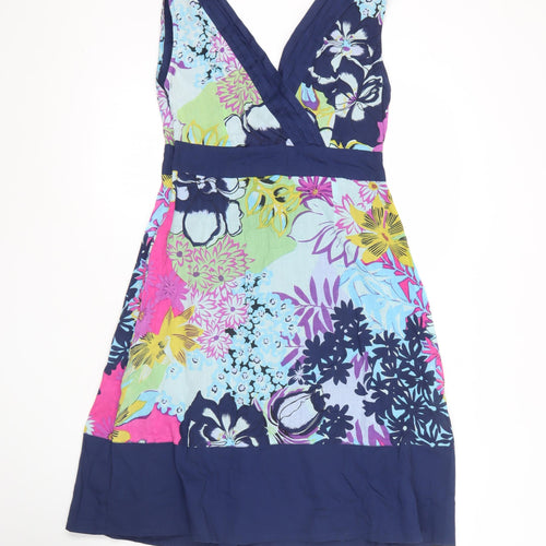 Pepperberry Women’s Multicoloured Floral Cotton A-Line Dress Size 10RC