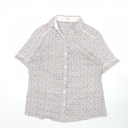 Double TWO Women’s Multicoloured Floral Cotton Button-Up Shirt Size 12