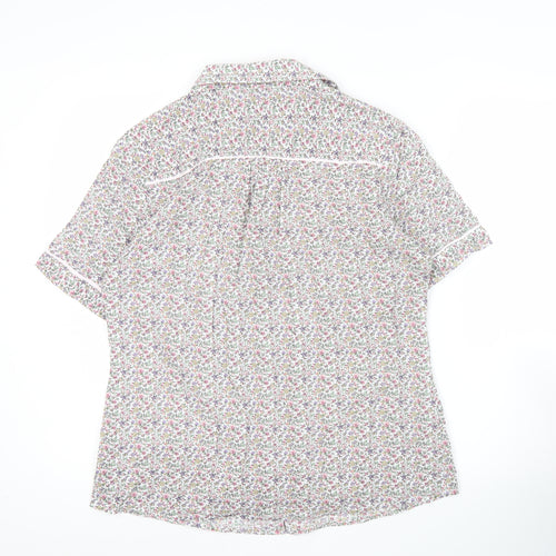 Double TWO Women’s Multicoloured Floral Cotton Button-Up Shirt Size 12