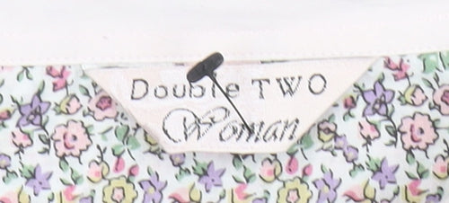 Double TWO Women’s Multicoloured Floral Cotton Button-Up Shirt Size 12