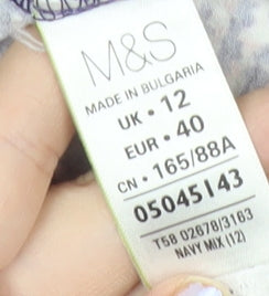 Marks and Spencer Womens Multicoloured Blouse Size 12 Tunic Top