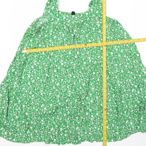 New Look Women’s Green Floral Sleeveless Camisole Top L