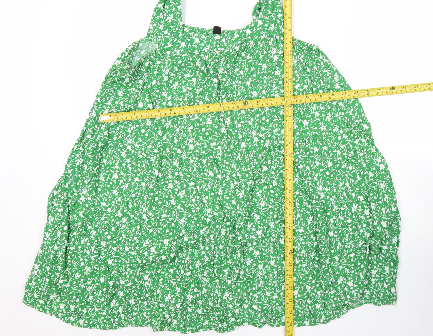 New Look Women’s Green Floral Sleeveless Camisole Top L