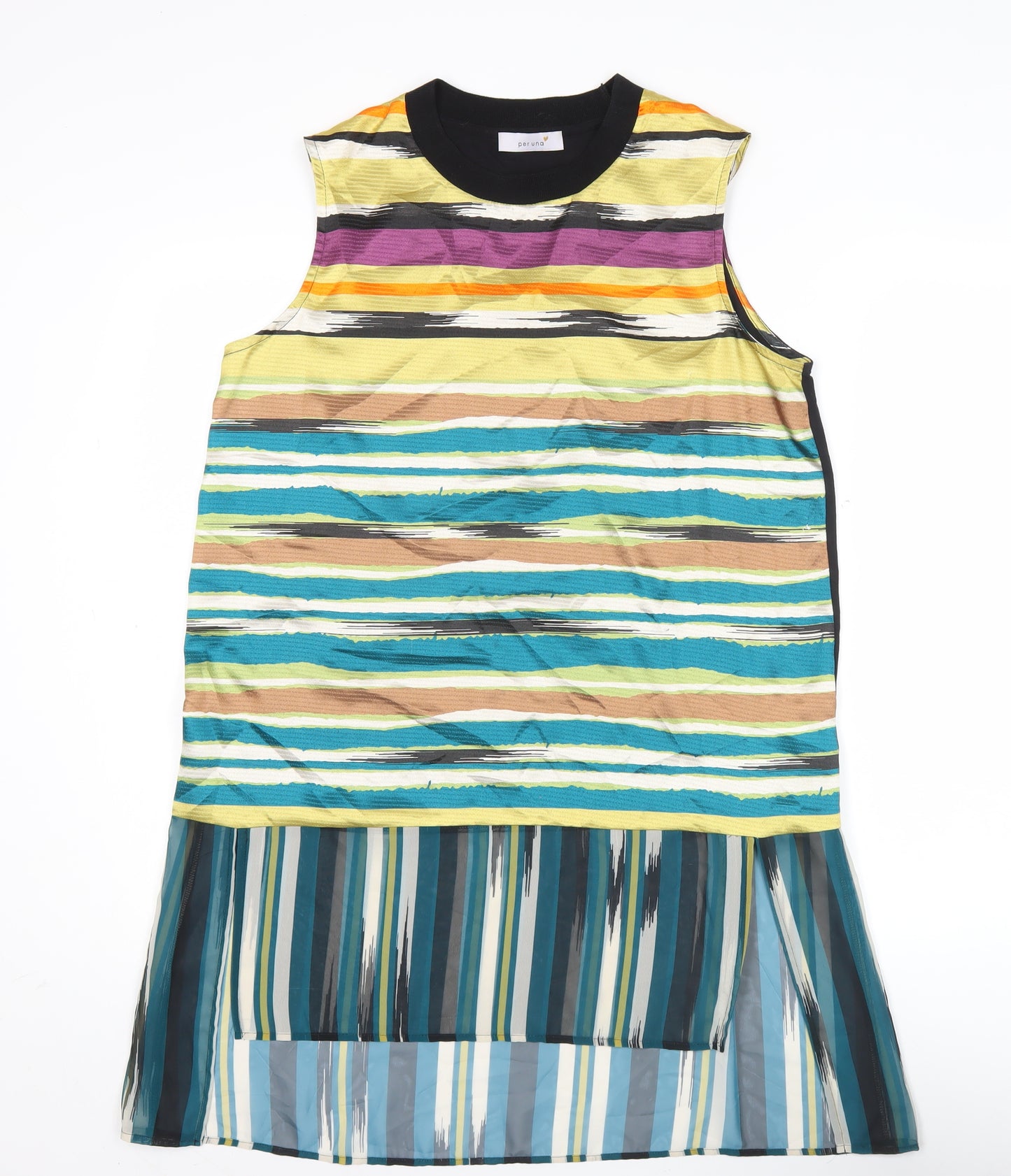 Marks and Spencer Womens Multicoloured Striped Tunic Blouse Size 12