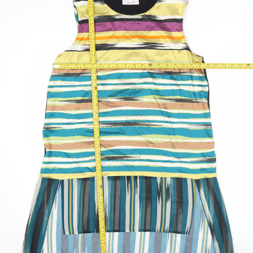 Marks and Spencer Womens Multicoloured Striped Tunic Blouse Size 12