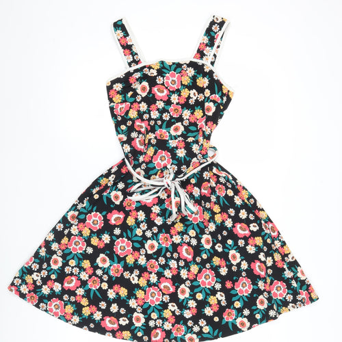 Dorothy Perkins Women’s Multicoloured Floral Fit & Flare Dress Size 8