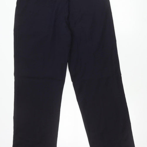 Jaeger Men’s Black Wool Pleated Dress Trousers Size 50R