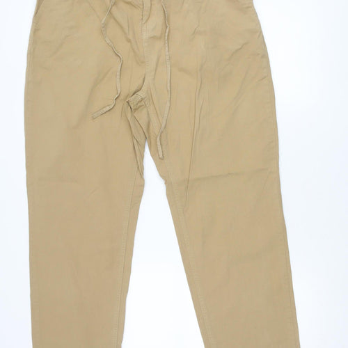 JD Williams Men's Beige Chino Trousers Size 18 Elastic Waist