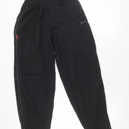 Slazenger Boys Black XS Jogger Sweatpants Activewear Trousers
