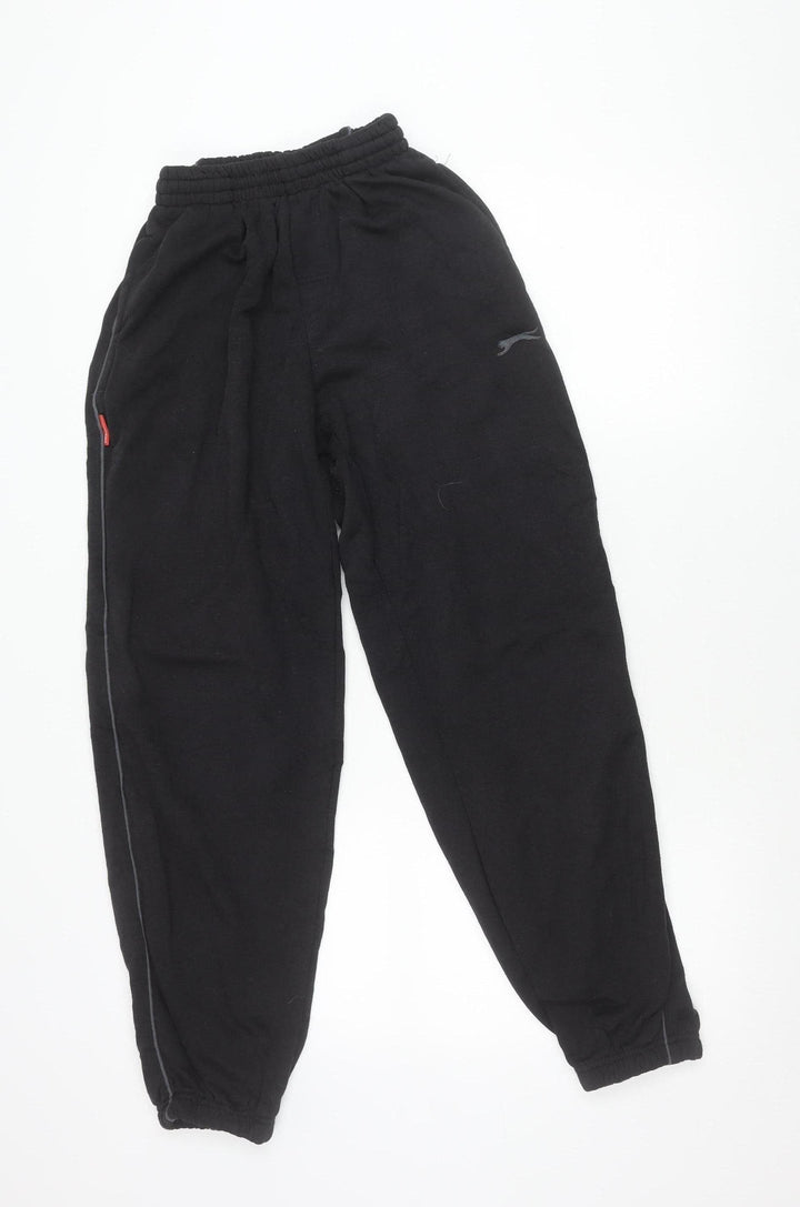 Slazenger Boys Black XS Jogger Sweatpants Activewear Trousers