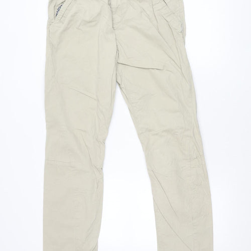 Next Teens Beige Chino Trousers 15 Plus Regular Straight Cotton