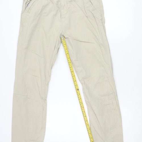 Next Teens Beige Chino Trousers 15 Plus Regular Straight Cotton