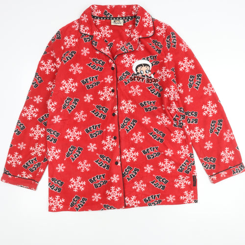 Dunnes Women’s Red Fleece Betty Boop Pyjama Top Size 18-20