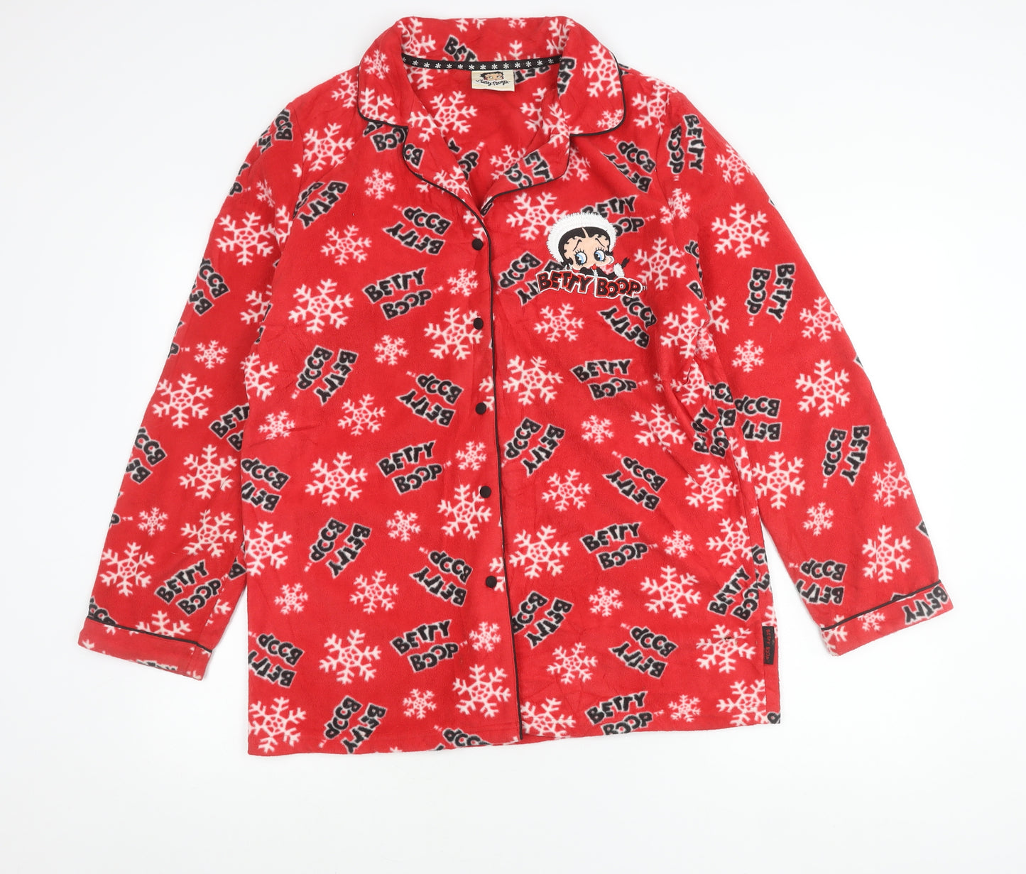 Dunnes Women’s Red Fleece Betty Boop Pyjama Top Size 18-20