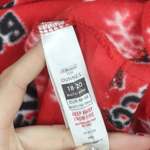 Dunnes Women’s Red Fleece Betty Boop Pyjama Top Size 18-20