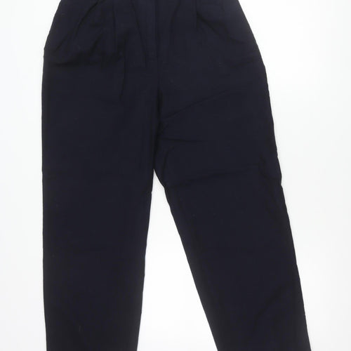 Harvé Benard Men’s Black Pleated Dress Trousers S Straight Leg