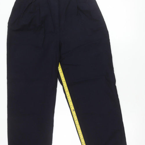 Harvé Benard Men’s Black Pleated Dress Trousers S Straight Leg