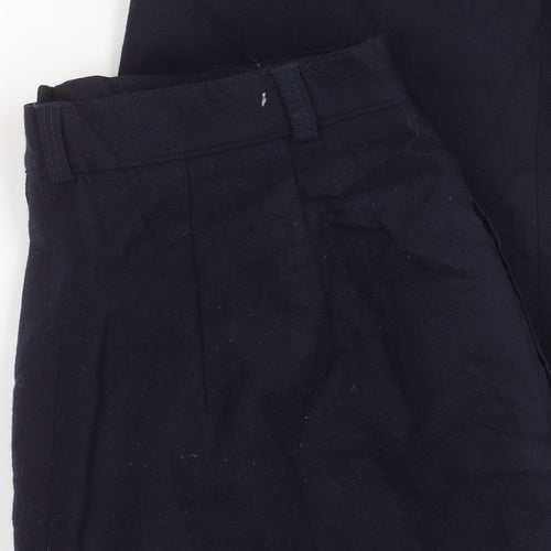 Harvé Benard Men’s Black Pleated Dress Trousers S Straight Leg
