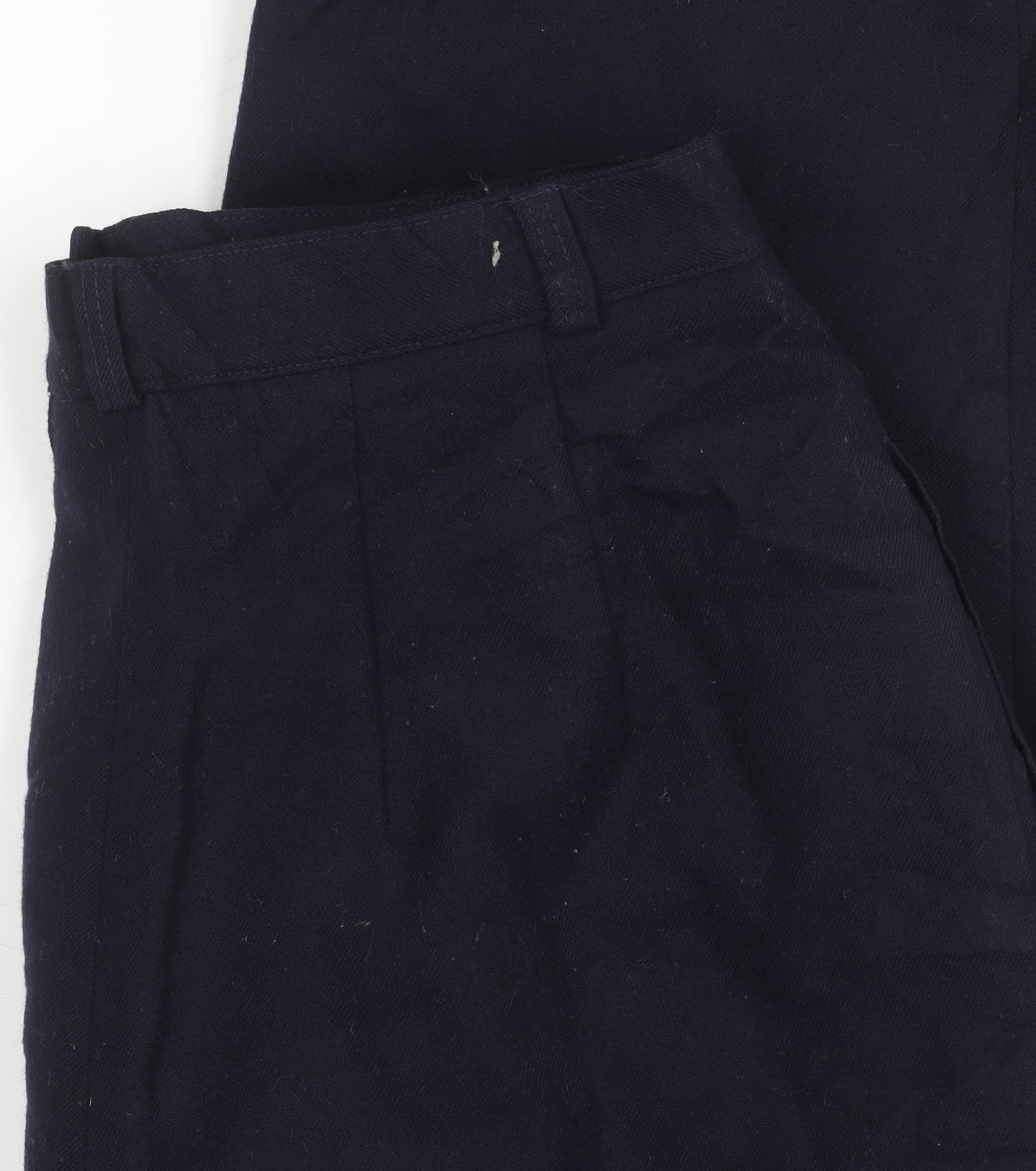 Harvé Benard Men’s Black Pleated Dress Trousers S Straight Leg