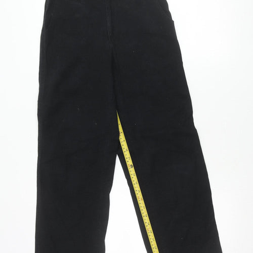 GAP Boys Black Chino Trousers Age 12 Years Straight Leg Cotton